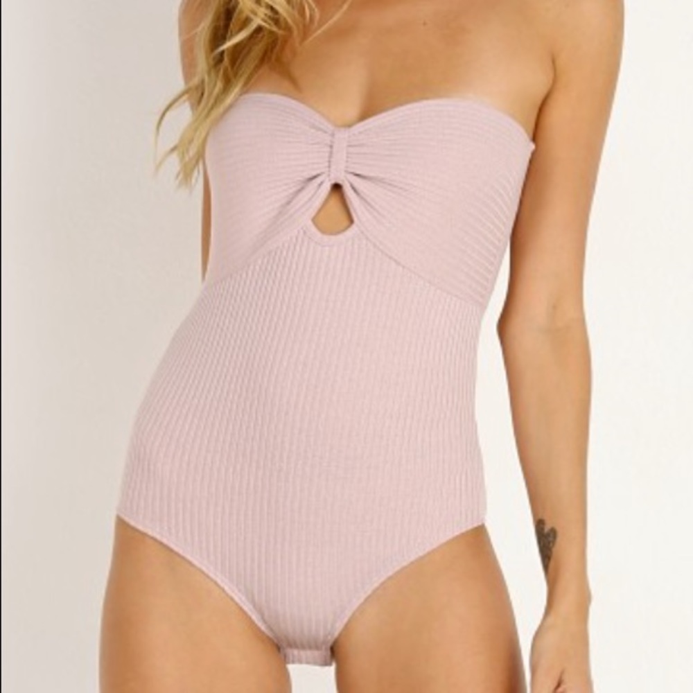 Sage the Label -Keep her Close Body Taupe Bodysuit